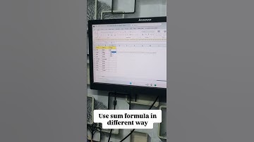 Use sum formula in different way #excel #excelgyan #excelsolution #excelformula #shortvideo