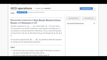 GCD operations || Code chef lunch time || codechef September Lunchtime 2020 Division 2
