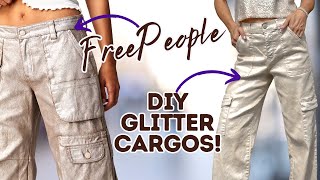 I Made The Free People Glitter CARGOS!! | DIY w/ Orly Shani