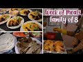 Semaine de repas pour une famille de 8 personnes  dners de famille ides de repas  shamsa