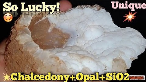 🔥Opal + Chalcedony + SiO2 in One Specimen #gem #exploration #rocks #geology #gemstone #earthscience