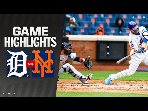 Tigers vs. Mets Game 1 Highlights (4/4/24) 