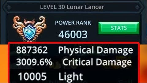 46K PR LUNAR LANCER BUILD - GEAR / GEMS / STATS !!