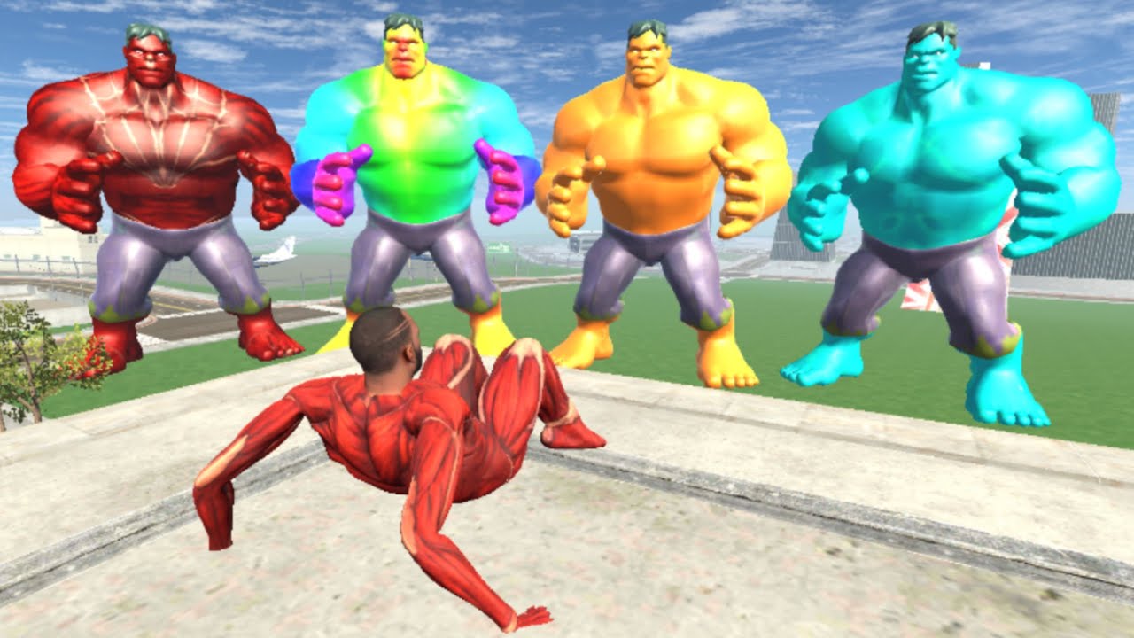 Franklin Become Titan's To Fight Hulk Team - INDIAN BIKES DRIVING 3D