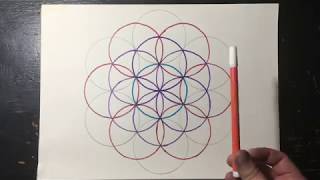 Geometría sagrada: Como trazar la Flor de la Vida (clase básica)