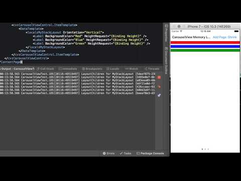Xamarin CarouselView Memory Leak