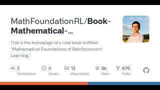 Celebrity GitHub - MathFoundationRL/Book-Mathematical-Foundation-of-Reinforcement-Learning: This is the hom... Net Worth