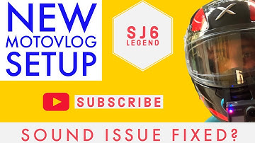 SJ CAM 6 LEGEND External mic issue resolved ?  How to fix wind blast ?  New motorvlog setup