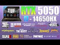 Asus TUF F16 : RTX 5050 + i7 14th Gen 14650HX - New 15 Games Tested