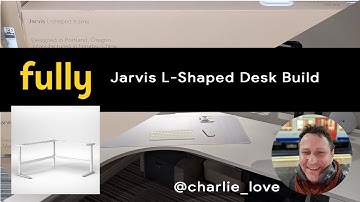 Fully Jarvis L-Shaped Desk Build with Jarvis Monitor Arms and more