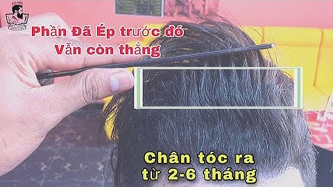 Hướng dẫn | Cách Ép duỗi thủ công, Khi chân tóc ra từ 2 - 6 tháng, Ta chỉ Ép lại phần chân tóc 👍