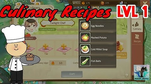Laplace M - Culinary Recipes | Lvl 1 | Toturial