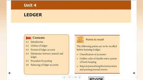 TN STATE BOARD 11th ACCOUNTANCY - UNIT 4 - LEDGER INTRODUCTION IN TAMIL