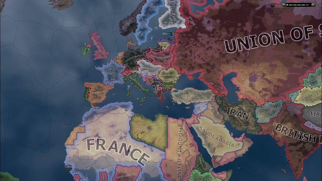 Hoi 4 timelapse 1936 to 1943 youtube