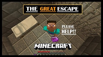 THE GREAT ESCAPE IN MINECRAFT |  NEW PUZZLE MAP | DELIRIOUS SACHES |