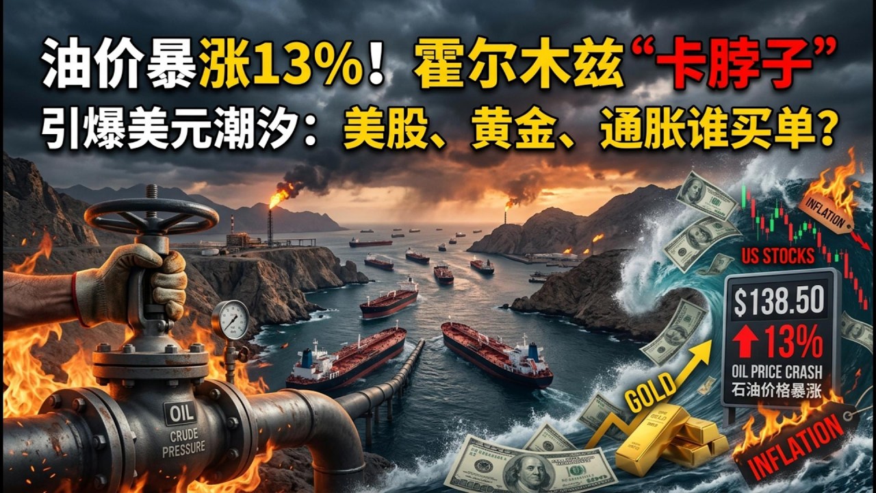 【Boss市场快讯】油价暴涨13%！霍尔木兹“卡脖子”引爆美元潮汐：美股、黄金、通胀谁买单？