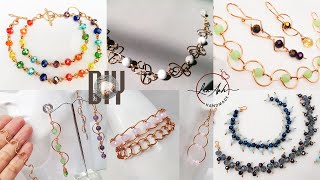 (Part 2) 12 Making simple bracelet with beads for beginners | very easy tutorial
