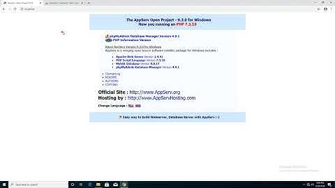 web server windows [Appserv] all in one ✅✅