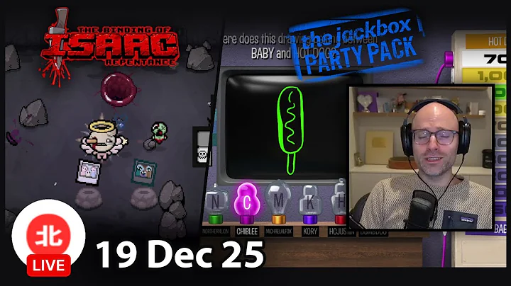 The Binding of Isaac / Jackbox Party Pack - 19 Dec 2025 - Unofficial Northernlion VOD without Chat