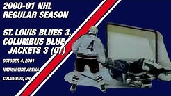 St. Louis Blues 3, Columbus Blue Jackets 3 (OT): October 4, 2001