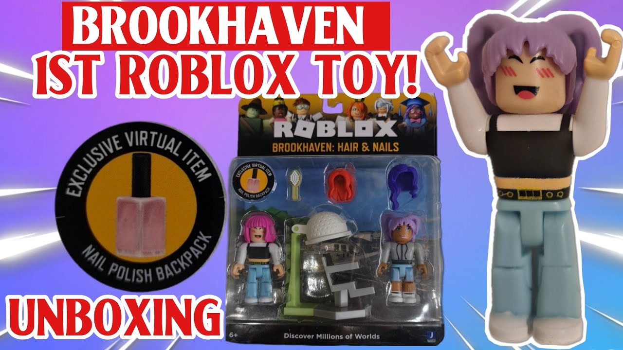 Roblox Brookhaven Hair & Nails and St Luke's Hospital Action Figures Brand  New