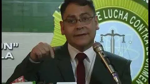 Coronel Johnny Aguilera, director de la FELCC de L...