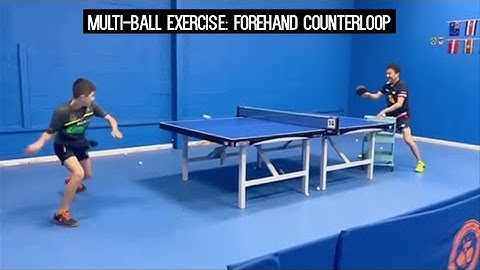 Butterfly Training Tips with Wang Hui - Multi ball Training with the Forehand Counterloop