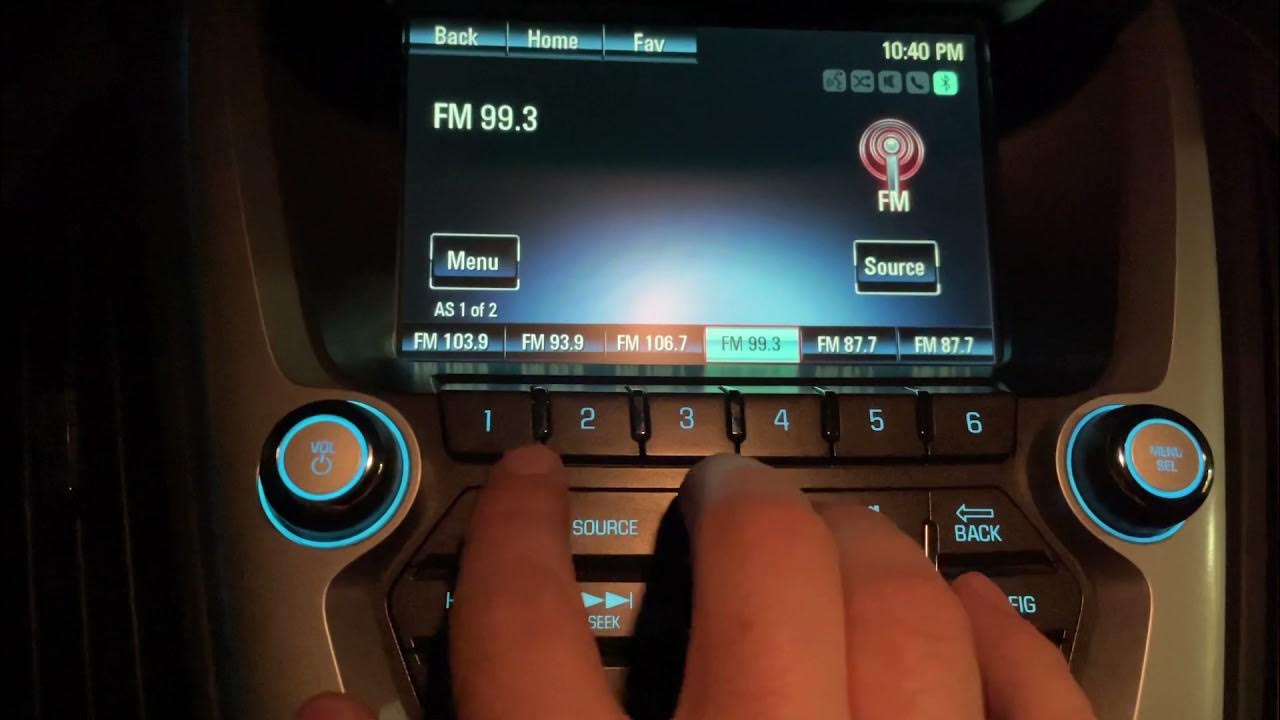 Chevy Equinox: How To Set Radio Presets/Favorites - YouTube