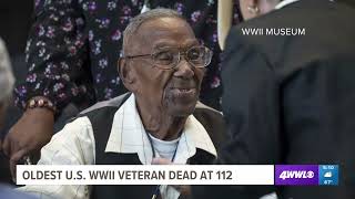 Oldest WWII veteran in U.S., Lawrence Brooks, dies at 112 in his New Orleans home