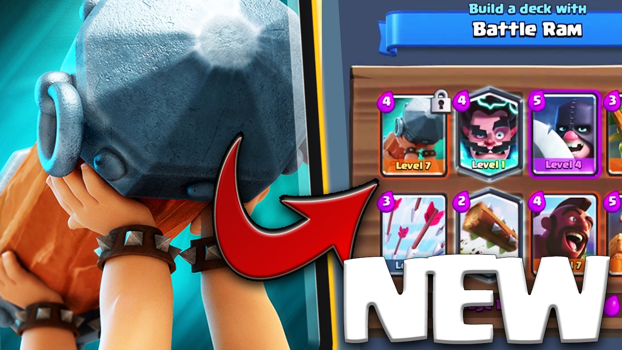 WIN 50+ BATTLE RAM Cards in New Challenge BATTLE RAM CHALLENGE BATTLE DECK?!! | Clash Royale - YouTube