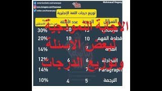 نموذج اجابة امتحان اللغة الانجليزية للثانوية العامة 2019 وتوزيع درجات الانجليزي