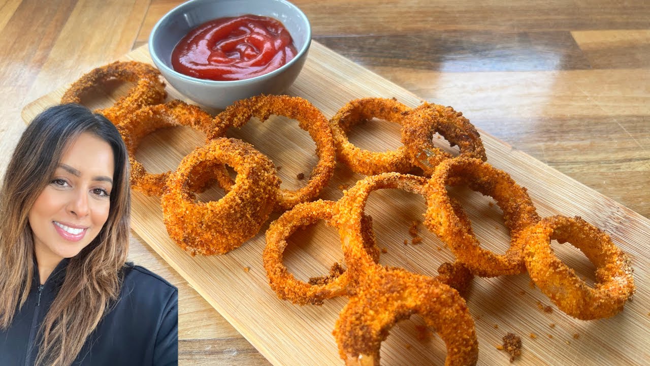 Air Fryer Frozen Onion Rings {Frozen to Crispy Perfection in Minutes} -  Bake It With Love