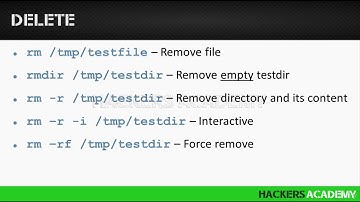 Video 15: Removing files and directories | Kali Linux Tutorial For Beginners