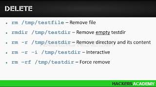 Video 15: Removing files and directories | Kali Linux Tutorial For Beginners