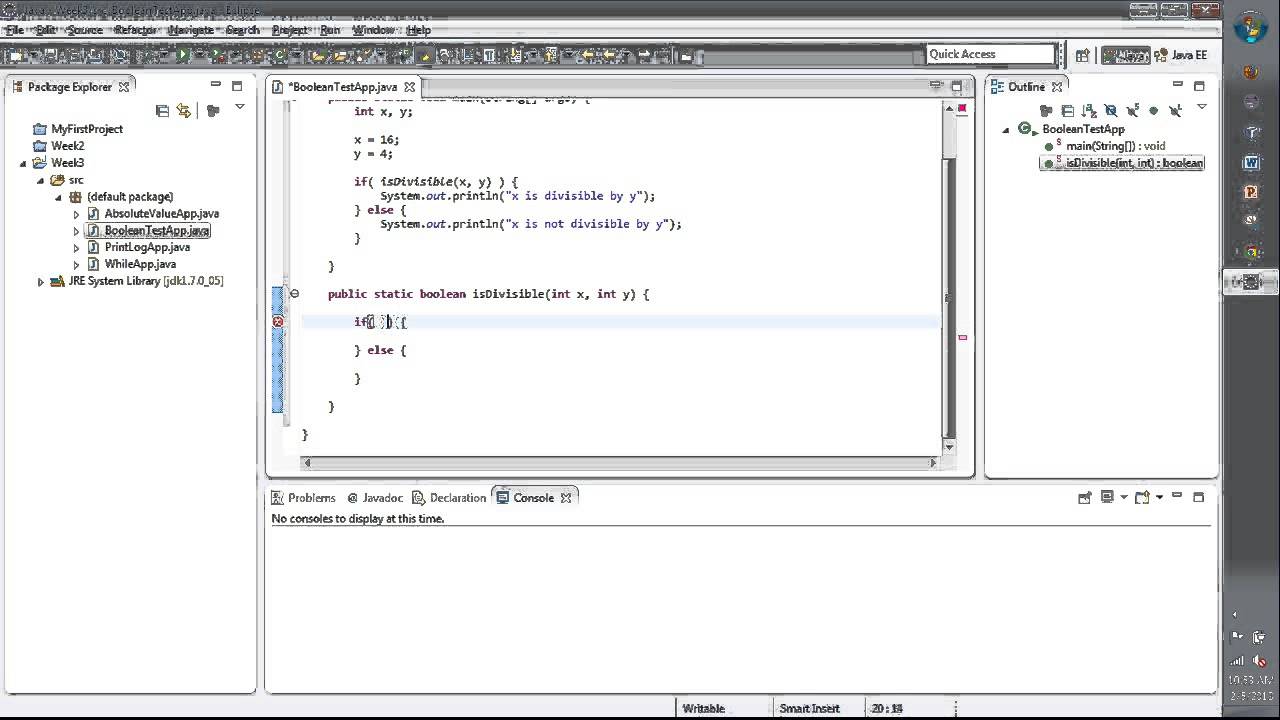 An isDivisible Method in Java - YouTube