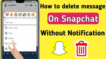How To Delete Snapchat Message Without Notification (2023)