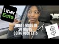 What I Made In 20 Hours Doing #UBEREATS 💰 || tips,deliveries, money explained w screenshots || vlog
