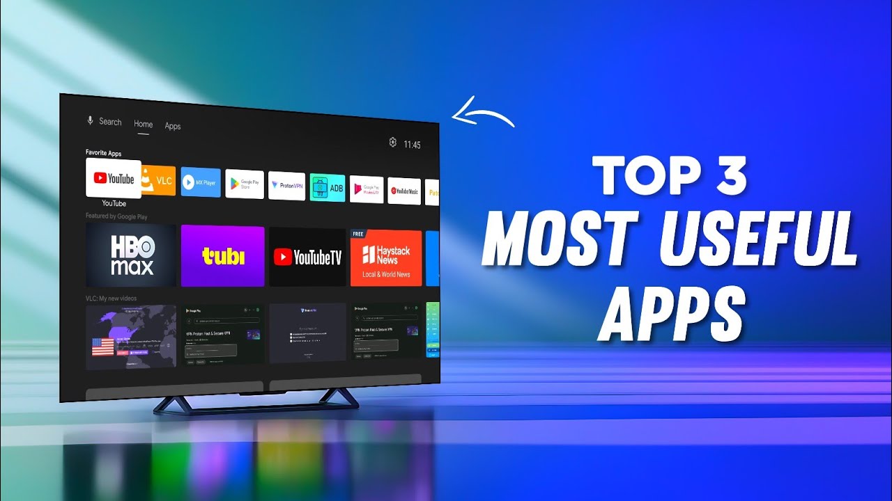 TOP 3 Most Useful Apps for Android TV - YouTube