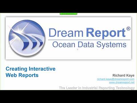 Dream Report Interactive Web Portal