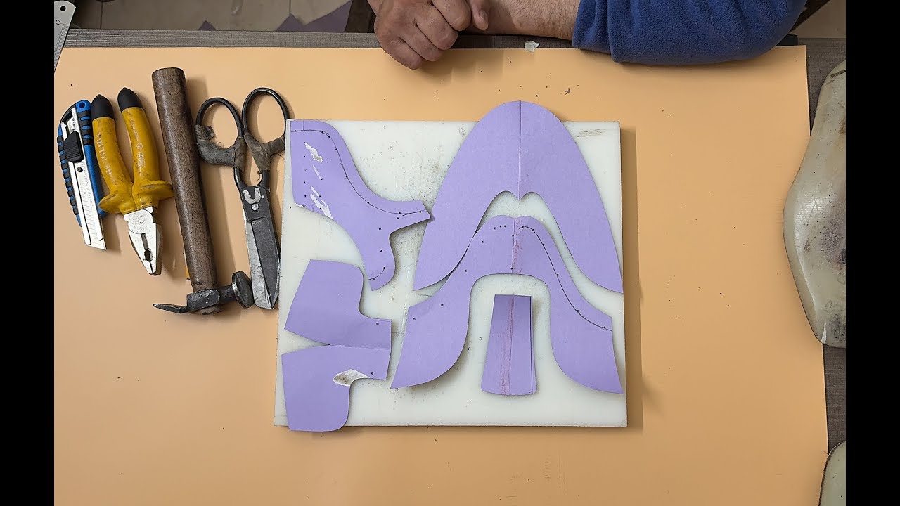 How To Make Oxfords Leather Shoes Pattern Making HANDMADE Shoemaking Tutorial for Bingers #asmr