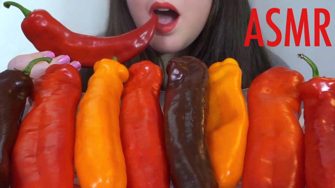 HEALTHY EATING ASMR Raw Veggie Platter [Peppers & Ranch] EXTREMELY Satisfying CRUNCHY Sounds!