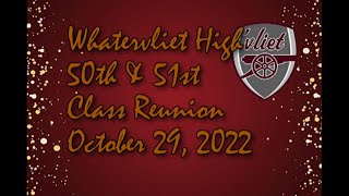 WHS Class reunion Dinner 2022 Classes of 1971 & 1972 Watervliet High School