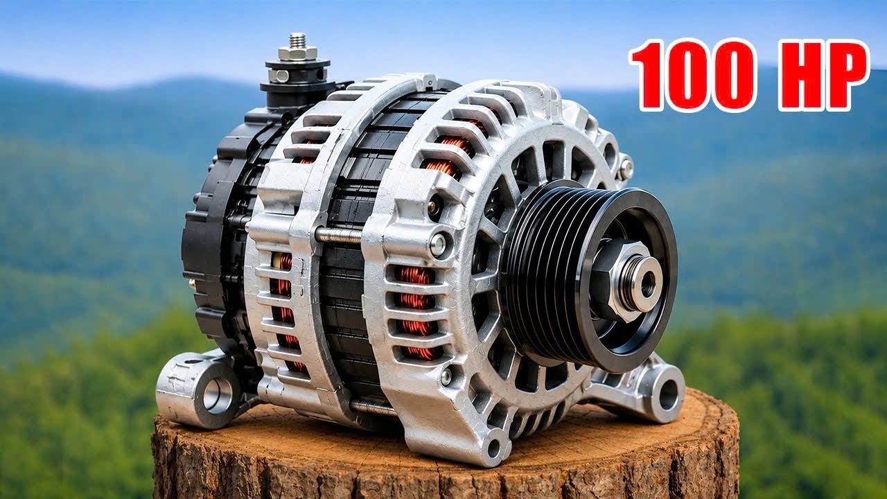 It's a mistake to throw away old car alternator! This easy idea
