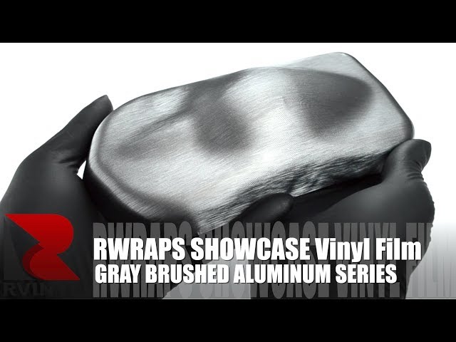 Rwraps™ Silver Brushed Aluminum Vinyl Wrap