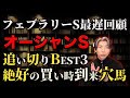 【ペアポルックス4人気2着】オーシャンSの手応え溢れる猛烈調教穴馬とフェブラリーS最遅回顧【追い切りBEST3】