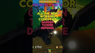 New Codes in Garden Tower Defense Roblox (Update)
