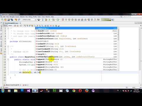 How to Reset StringBuffer in Java   Netbeans