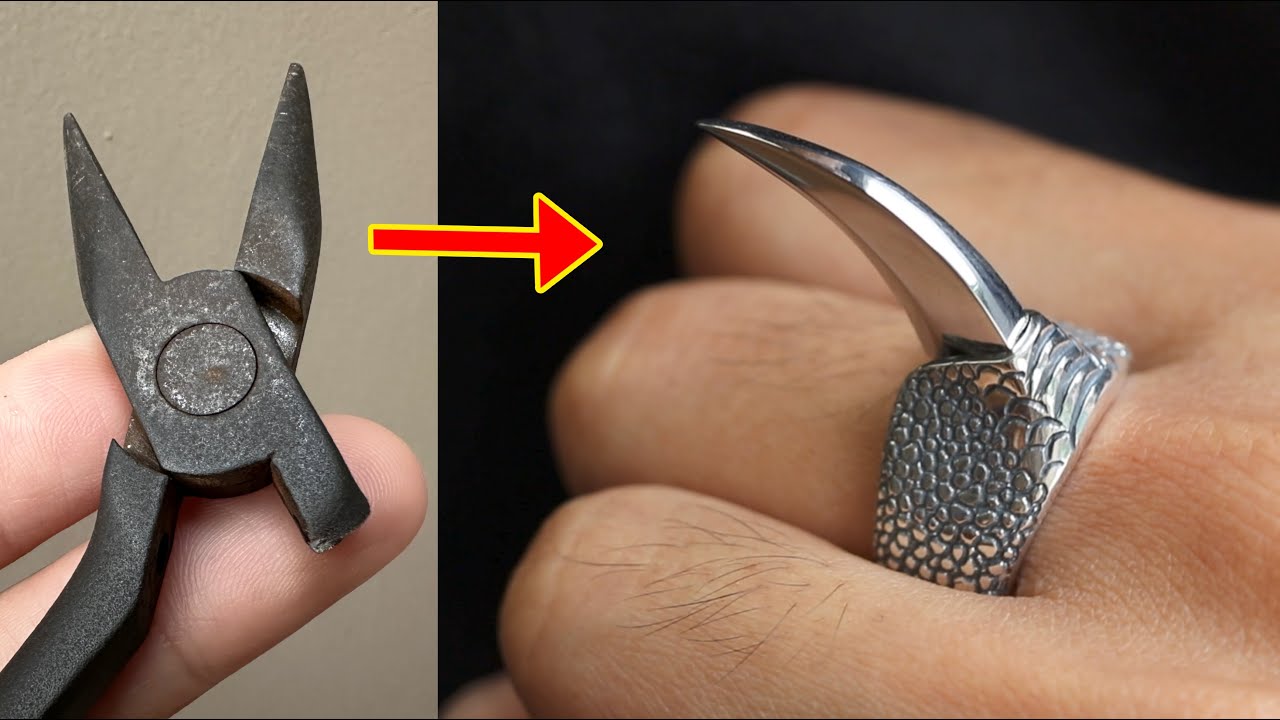 make jewelry for self-defense - I Turn broken pliers into claw