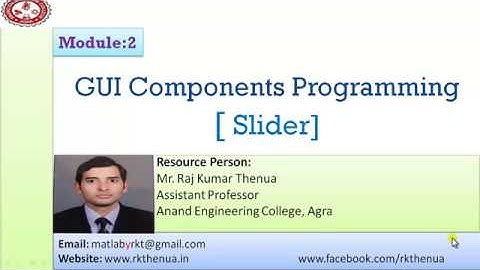 MATLAB GUI Programming for Slider [Hindi/Urdu]