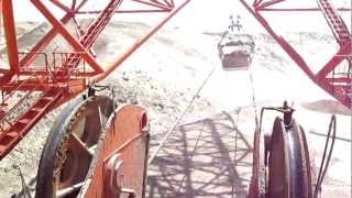 Inside of the dragline at Poplar River Mine